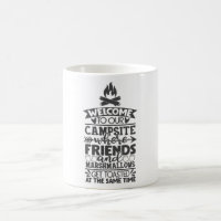 Bienvenidos A Nuestro Lema De Camping Gracioso