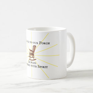 Taza De Café Bienvenidos A Nuestro Porche Blanco