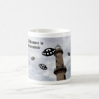 Taza De Café Bienvenidos a Warnemünde.   Visita extraterrestre
