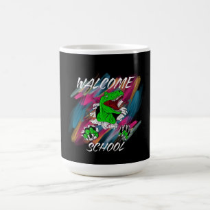 TAZA DE CAFÉ BIENVENIDOS AL COLEGIO BIENVENIDOS DE VUELTA AL CO