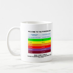 Taza De Café Bienvenidos Al Geek Del Índice De Calidad Del Air