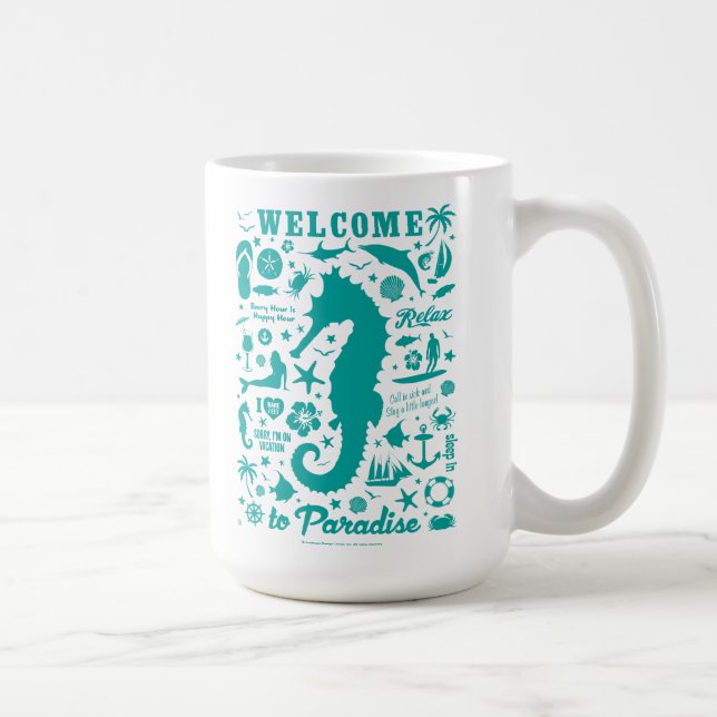 Taza De Café Bienvenidos al paraíso (Derecha)