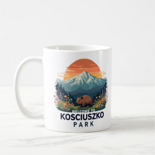 Taza De Café Bienvenidos al Parque Nacional Australiano Koscius