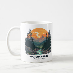 Taza De Café Bienvenidos al Parque Nacional Canadiense Kootenay