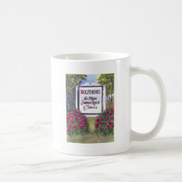 Taza De Café Bienvenidos al Rótulo Wolfeboro NH