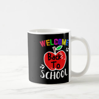 Taza De Café Bienvenidos De Nuevo A La Escuela Divertidos Profe