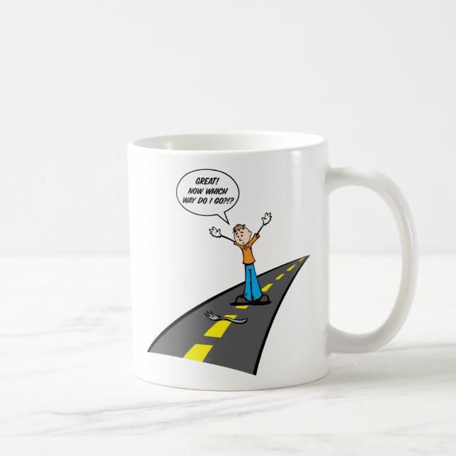 Taza De Café Bifurcación en el camino (Derecha)