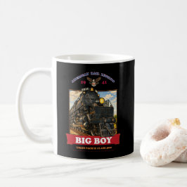 Taza De Café Big Boy 4014 Steam Locomotive Vintage Illustration