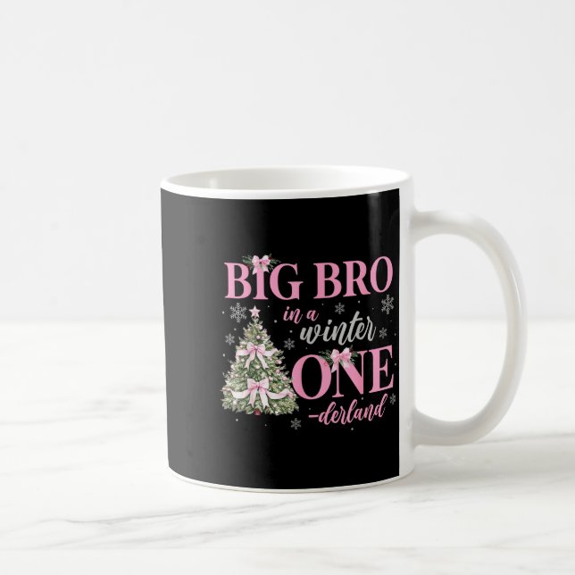 Taza De Café Big Bro In A Winter Onederland Birthday Girl Chris (Derecha)