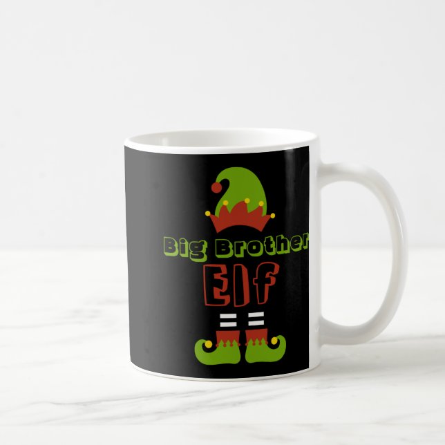 Taza De Café Big Brother Elf Christmas Xmas Cute T Shirt  (Derecha)
