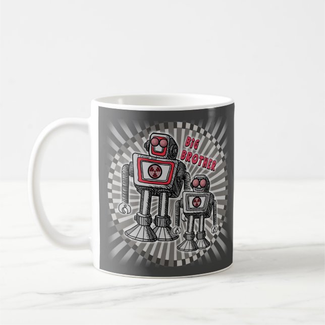 Taza De Café Big Brother Robot Mug (Izquierda)