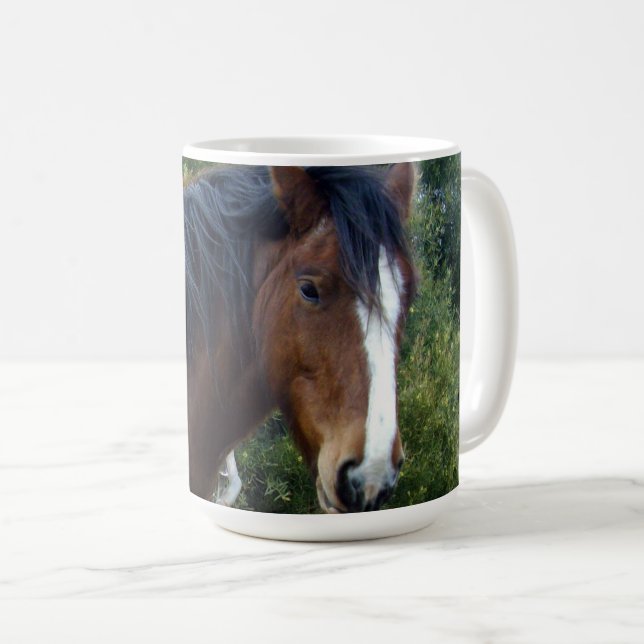 Taza De Café Big Brown Clydesdale Horse (Anverso derecho)