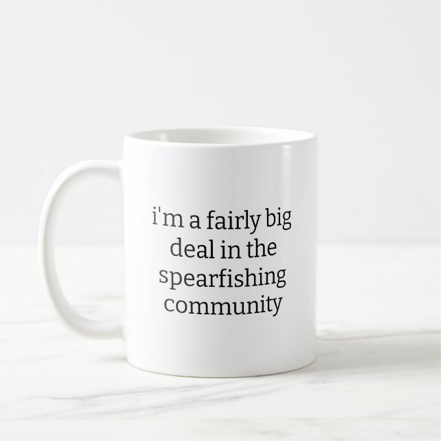 Taza De Café Big Deal In Spearfishing Underwater Fishing Funny  (Izquierda)