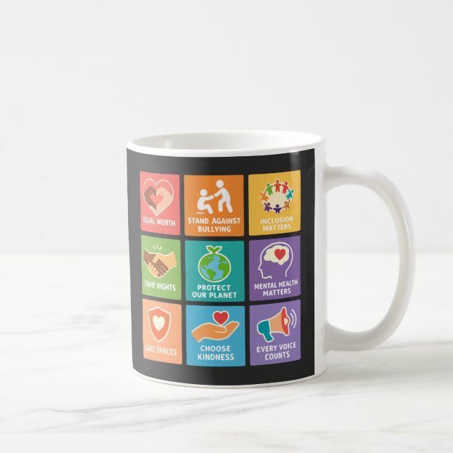 Taza De Café Big fan of human rights (Derecha)