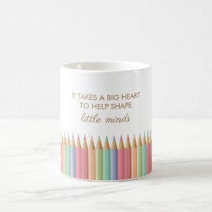 Taza De Café Big Heart Teacher Educator Mug