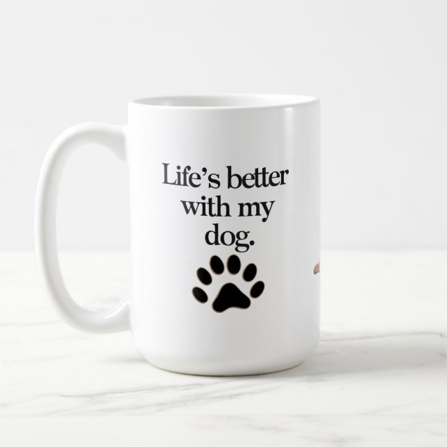 Taza De Café Big Love, Big Paws Mug (Izquierda)