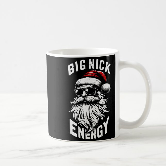 Taza De Café Big Nick Energy Funny Santa Christmas  (Derecha)