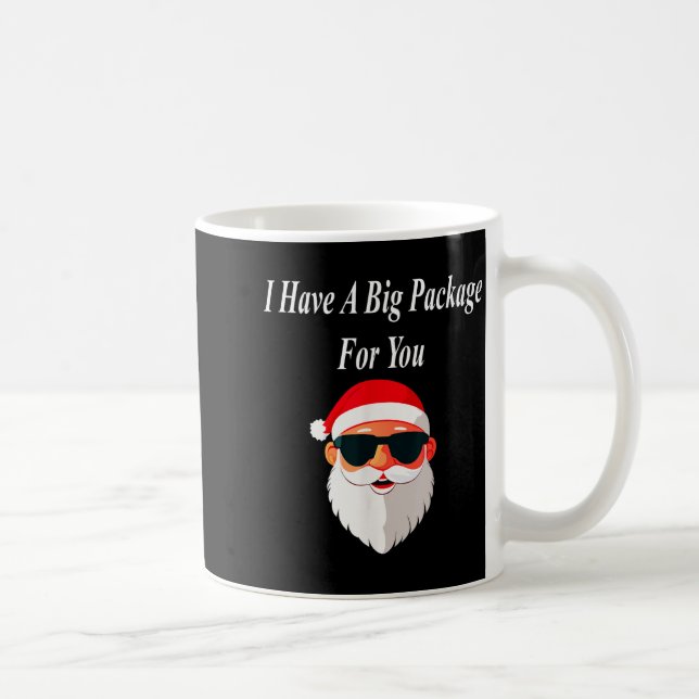 Taza De Café Big Package Christmas Funny Naughty Dirty Raunchy  (Derecha)
