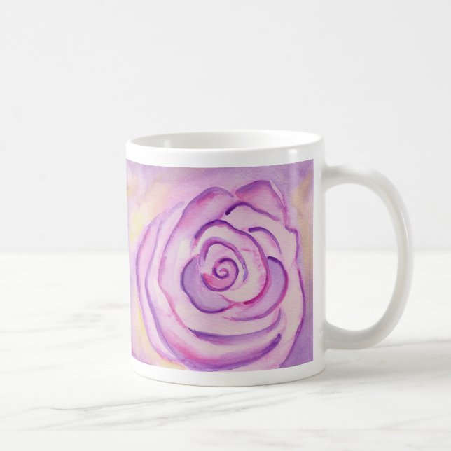Taza De Café Big Purple Lilac Rosa Mug (Derecha)
