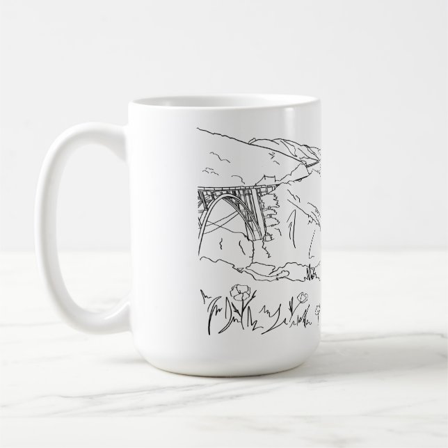 Taza De Café Big Sur mug (Izquierda)