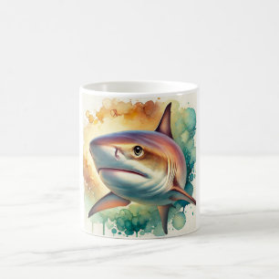 Taza De Café Bigeye Sand Tiger Shark 180924AREF111 - Watercolor