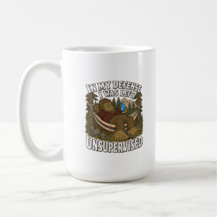 Taza De Café Bigfoot Izquierda Vacaciones Divertidas de Camping
