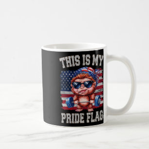 Taza De Café Bigfoot Lifting Barbell 4 De Julio Este Es Mi Pri