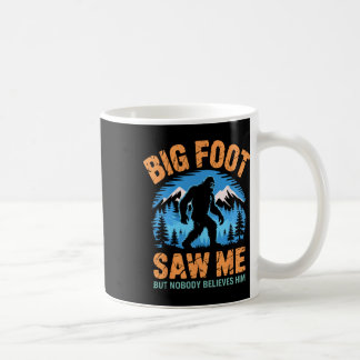 Taza De Café Bigfoot Me Vio Divertido Sasquatch Retro Gran Pie
