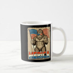 Taza De Café Bigfoot merica rock bandera americana patriota 4 d
