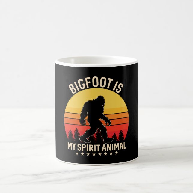 Taza De Café Bigfoot my Spirit Animal | Bigfoot Retro (Centro)