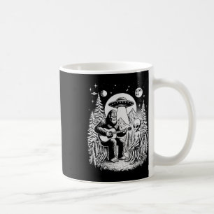 Taza De Café Bigfoot Ovni Alienio Alrededor De Fogata Naturalez