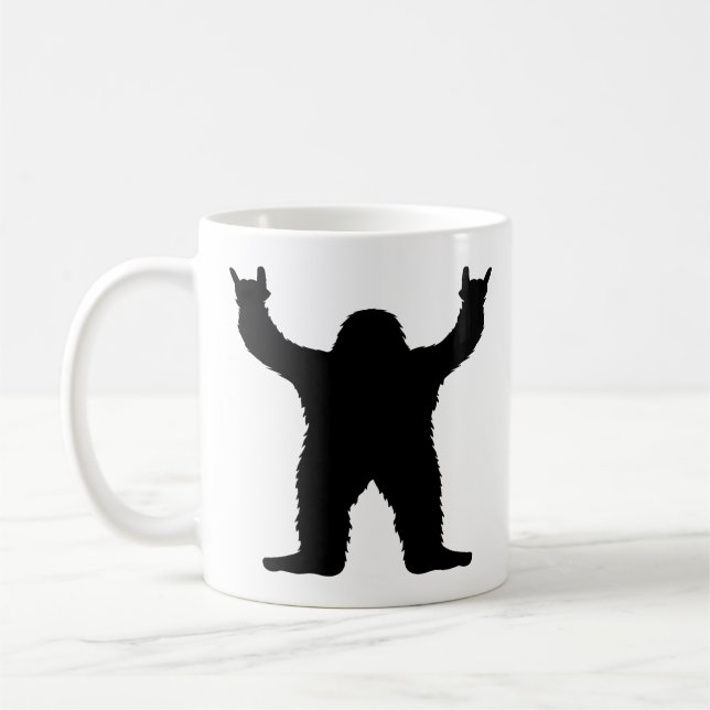 Taza De Café Bigfoot Rock On  (Izquierda)