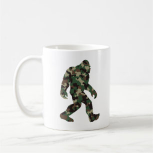Taza De Café Bigfoot Sasquatch Camuflaje