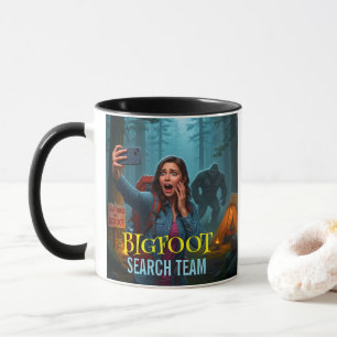 Taza De Café Bigfoot Sasquatch En Los Bosques