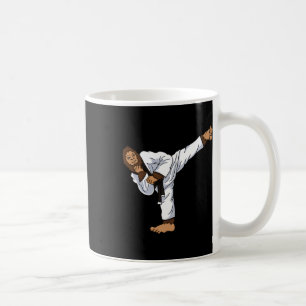 Taza De Café Bigfoot Sasquatch Karate Taekwondo Kickboxing Kara