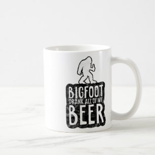 Taza De Café Bigfoot se bebió a todos mis amantes de la cerveza