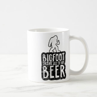 Taza De Café Bigfoot se bebió a todos mis amantes de la cerveza