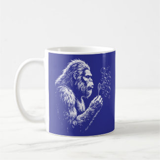 Taza De Café Bigfoot Soplando Burbujas de Jabón