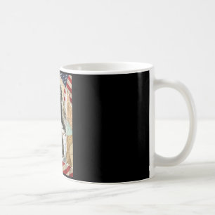 Taza De Café Bigfoot usa bandera americana sasquatch patriótico