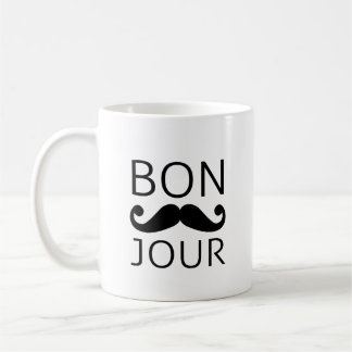 Taza De Café Bigote de Bonjour