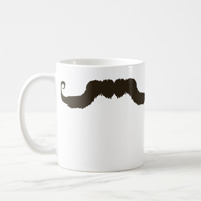 Taza De Café Bigote encrespado de hombres (Izquierda)