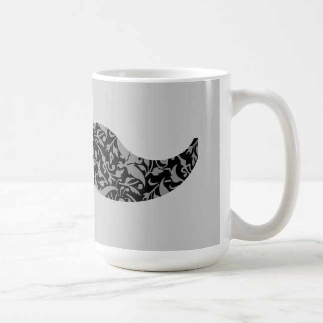 Taza De Café bigote lindo del damasco (Derecha)