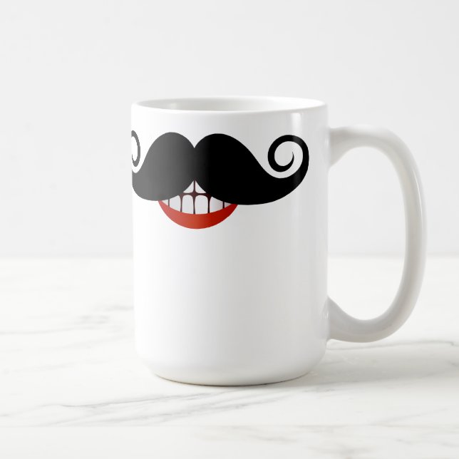 Taza De Café Bigote rizado (Derecha)