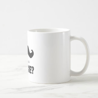 Taza De Café Bigote triste de I….¿es usted un zombi?