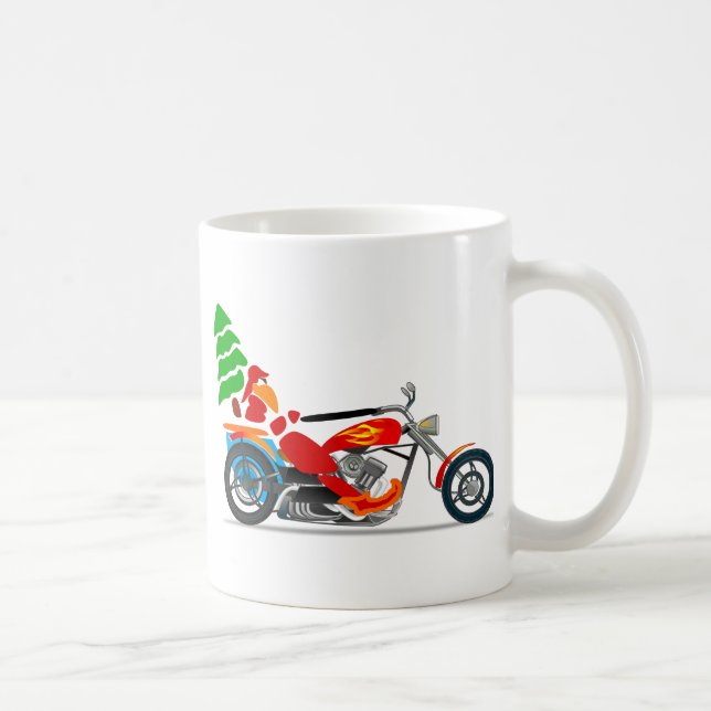 Taza De Café Biker Santa (Derecha)