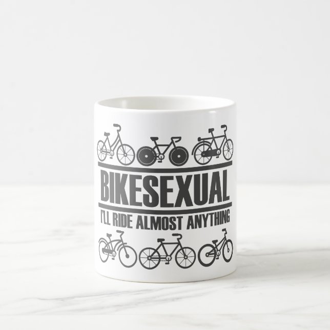 Taza De Café Bikesexual - Bicicleta divertida y bicicleta (Centro)