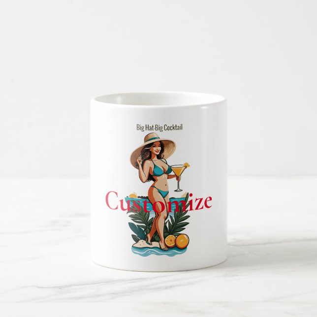 Taza De Café Bikini Babe Gran Gorra - Gran Cocktail Thunder_Cov (Centro)