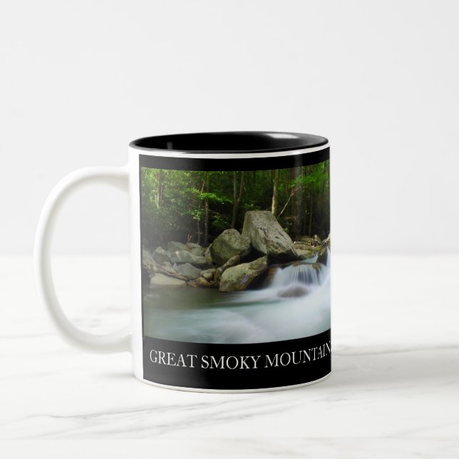 Taza de café bilateral Great Smoky Mountains (Izquierda)