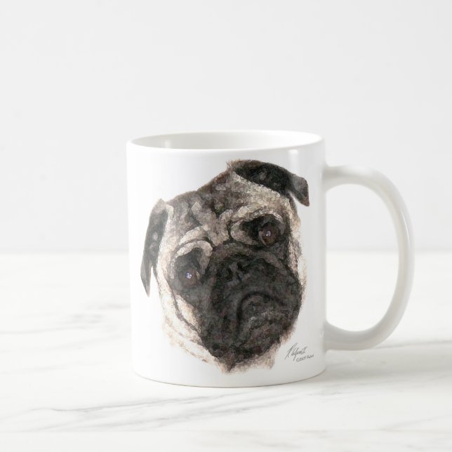 Taza De Café Bill the Pug Mug (Derecha)