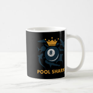 Taza De Café Billar de billar de tiburones Billiards Billiards